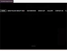 Tablet Screenshot of blackbeautybar.com